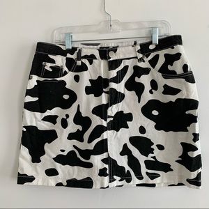 Cow Printed Skirt